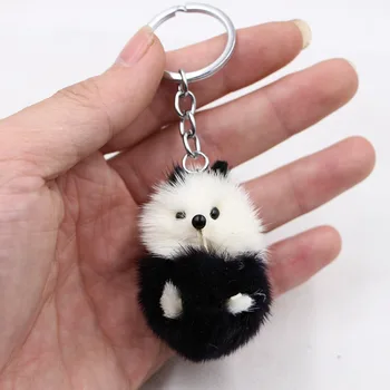 Panda Keychain Pakabukas Kawaii Baby Vaikų Pliušiniai Žaislai Vaikams Keychain dovana Automobilio Raktų Žiedas Turizmo Suvenyrų Dovanos
