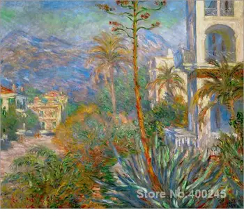 Aliejaus Tapybai kambario dekoro Kaime avec montagne et Agavos pateikė Claude Monet Kraštovaizdžio meno Rankų darbo, Aukštos kokybės