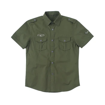 Nauja siunta dropship Drabužių, žalioji marškinėliai vyrų karinės sunkiųjų medvilnės marškinėliai slim fit trumpą rankovėmis aukštos kokybės firminių vyrams