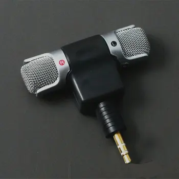 Mini Jack Mikrofonas Stereo Mic Įrašymo Mobiliojo Telefono Studija Interviu Mikrofonas Išmanųjį telefoną Nešiojamieji kompiuteriai KOMPIUTERIO, 