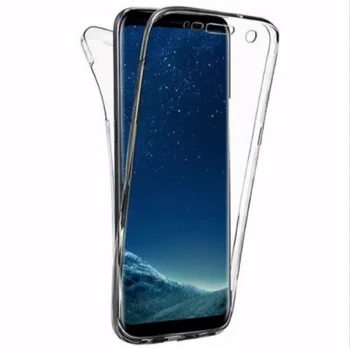 Padengti Silikono Gelis Dvigubai 360 360 Priekiniai Galiniai Samsung Galaxy j3 skyrius (2017 M.), J320 + Protector Neprivaloma
