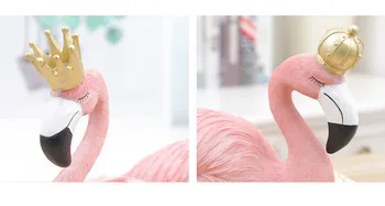Šiaurės Šalių Namų Dervos Amatų Ins Flamingo Apdailos Porą Nustatyti Pyragas Apdaila Apdailos Dovana, Namų Dekoro Priedai