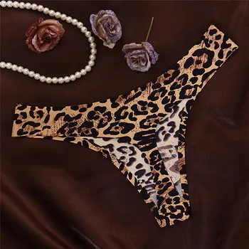 Leopard Rose Seksuali Moteris Medvilnės G String Leopard Dirželius Mažas Juosmens Seksualus T Kelnaitės Gėlių Trumpikės Ponios Besiūlių Tanga Apatiniai