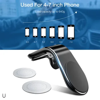 360 Laipsnių Metalo Magnetinių Automobilinis Telefono Laikiklis, Universalus Magnetas iPhone XS MAX X 8 7 6 Plus 