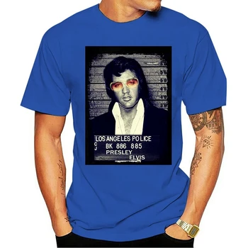 Laisvalaikio O-kaklo T-shirt Išskirtinių Vyrų - Elvis Kalėjimą Dizainas (Sb052 - Black), Jaunimo Vidutinio Amžiaus Senatvės