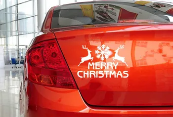 2017 Merry Christmas Kalėdų Automobilių Stilius Asmenybės Kūno Lipdukai Automobilio Traukti Gėlių Lipdukai Langą Lipdukai Apdaila