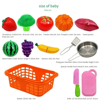 Vaikų Žaisti Namus Vaidmenų Virtuvės Žaislai, Supjaustyti Vaisiai ir Daržovės, Maisto, Žaislų, Kūrybinės Žaisti Namų Virtuvė
