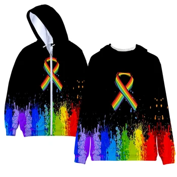2021 3d vaivorykštė lesbiečių meilė drabužių atsitiktinis super Dalian hoodie vyrų/moterų unisex drabužių užtrauktukas puloveris palaidinukė striukė viršų