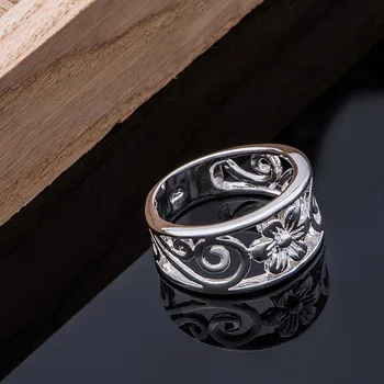 Didmeninė sidabro padengtą 925 žiedo Mados juvelyriniai Sidabro Žiedas 925sterling-sidabro MBOOSVXD