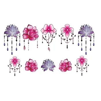 1 Lapas Moterys Naujas Nešiojamas Gėlių Nagų Lipdukai Pakabukas 3D Nagų Dailės Lipdukai, Decal, Patarimų 