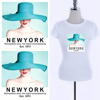Lopai drabužiai Moterims, NEW YORK Nuotrauką Lipdukai Geležies Pleistras Perdavimo Keistų Dalykų 