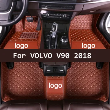 APPDEE oda Automobilių kilimėliai VOLVO V90 2018 Custom auto pėdų Pagalvėlės automobilių kilimų dangtis