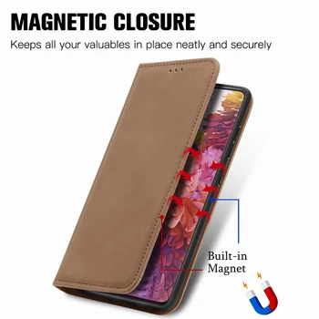 Matinis Odos Flip Case for Samsung Galaxy M21S Piniginės Padengti Magnetinio Filp Kortelės Turėtojas Atveju, Anti-Knock