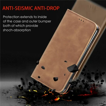 Matinis Odos Flip Case for Samsung Galaxy M21S Piniginės Padengti Magnetinio Filp Kortelės Turėtojas Atveju, Anti-Knock