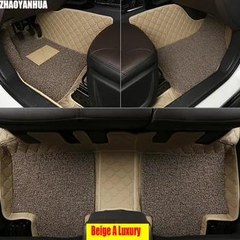 ZHAOYANHUA Automobilio grindų kilimėliai Nissan Sentra Sylphy Murano Rouge X-trail Altima Atvirkščiai Tida 6D automobilių stilius kilimėlių, kilimų įdėklai