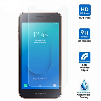 2VNT Stiklo Samsung Galaxy J2 Core Screen Protector, Grūdintas Stiklas Samsung Galaxy J2 Core AntiScratch Telefono Kino WolfRule