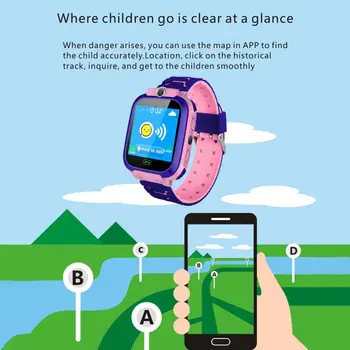 Vaikai Smart Žiūrėti Vaikai LBS Vietą Vandeniui Atsparus Silikoninis Dirželis Laikrodis Nešiojami Prietaiso JAV vertybinių Popierių 2-7 Dienų Pristatymas