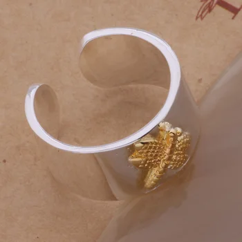 AR232 Karšto sterlingų žiedas, bižuterijos, aukso dragonfly /alxajdea amrajdya sidabro spalvos