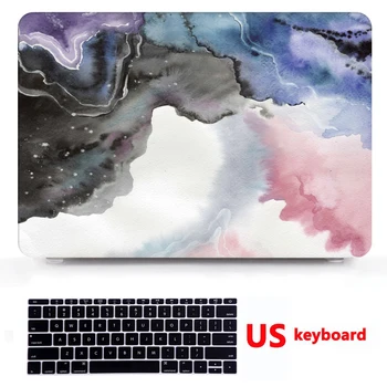 Nešiojamas Kietasis Atveju + klaviatūros Dangtelis 2020 Naujas Apple MacBook 11 12 13 15 16 inchs Oro pro Retina Jutiklinis Baras & ID A2179 A2141