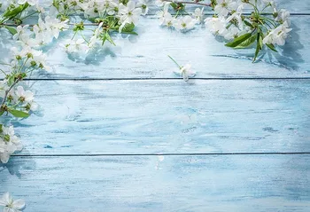Pavasario Gėlės medienos sluoksnių, kūdikių fotografija vinilo drabužius foto backdrops už fotografo studija, vaizdo, priedai, lv-197