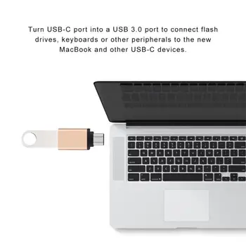 OTG Tipas-C Adapter USB Adapteris C Tipo USB 3.0 Adapteris 