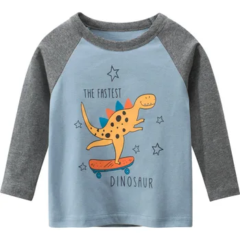 27kids vaikų rudens naujo produkto 2021 korėjos berniukų marškinėliai vaikų long sleeve T-shirt