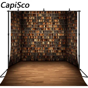 Capisco Retro Fotografijos Backdrops Lentynoje Medinių Grindų 3D Fonas Studija fotosesiją Kompiuterį, Spausdinami Individualų