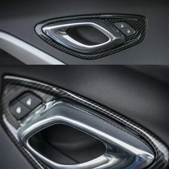 Automobilio Stilius ABS Interjero Vidinės Durų Rankenos, Dekoratyvinis Dangtelis Apdailos Rėmelis 6 Gen už Chevrolet Camaro 2017