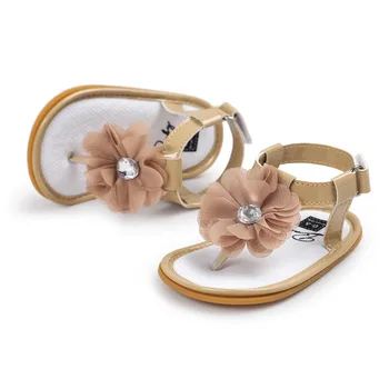 Vasarą kūdikis gėlių batai kūdikių mergaičių mados sandalai vaikams, batai infantil bebe bamblys mergina batai sol 0~18M CX21A.