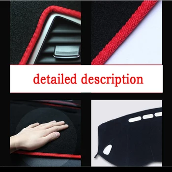 RKAC Automobilio prietaisų skydelio apima kilimėlis Dodge Kelionės 2013-2016 m. metų Dešinės rankos ratai dashmat trinkelėmis brūkšnys apima auto priedai