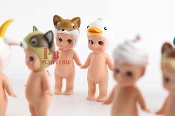 2017 Sonny Angelas Keturias kartas 12 gyvūnų BB Mini PVC Duomenys Gyvūnų Serijos 4 Versija Kūdikių Žaislai, Lėlės 12pcs žaismingas krepšys