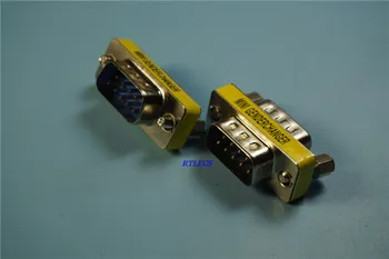 4Pcs DB9 9Pin Vyrų Vyrų Mini Lyčių Adapteris Keitiklis RS232 Serial Jungtis Pin Pin Tiesiai Per Adapter Išplėtimo