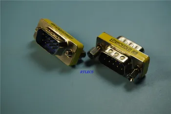 4Pcs DB9 9Pin Vyrų Vyrų Mini Lyčių Adapteris Keitiklis RS232 Serial Jungtis Pin Pin Tiesiai Per Adapter Išplėtimo