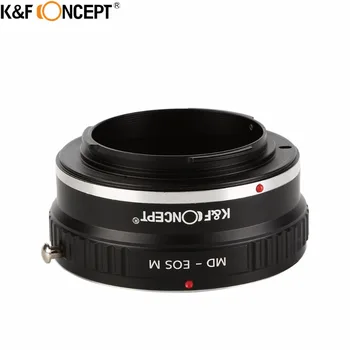 K&F SĄVOKA Fotoaparato Objektyvo tvirtinimo Adapteris Žiedą ir Minolta MD/MC Objektyvo į Canon EOS M EF-M Kalno Veidrodžio Fotoaparato korpuso