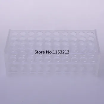 Mėgintuvėlį Stovo Stačiakampio Skaidraus organinio Stiklo Vamzdelį Stovėti 18,5 mm * 40-Skylių Organinio Stiklo Kokteilių Rėmelį