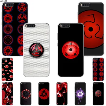 Naruto Sasuke Sharingan Akis Silikoninis Telefono dėklas, Skirtas Xiaomi Mi A1 6x A2 5x mix3 Max2 Black Shark 3 2 Redmi 10x EITI Y2 S2 Pastaba 5 4