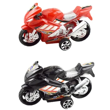 Vaikai Kolekcija Dovanų Puošimas Kietas Modelis Žaislas Off-road Transporto Modeliavimas Plastiko Diecast Motociklo 9.8x5.7cm