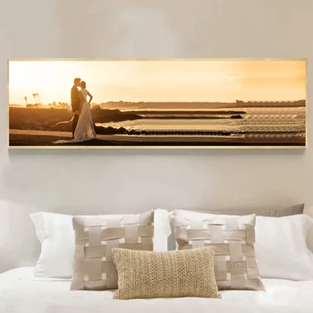 Yuke Menas, Plakatų ir grafikos Sienos Meno Tapybos Drobės Sunset Beach Romantiškas Meilės Sienos Menas Nuotraukas Kambarį Namų Dekoro