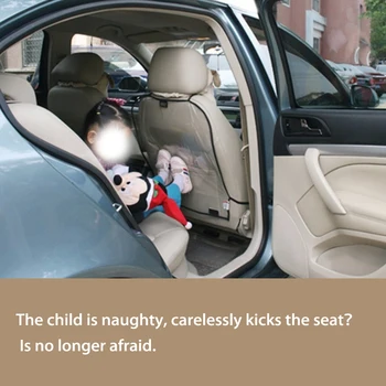 OVERE 1PC Automobilio Sėdynės atlošo Vaikų Anti Kick Matinis Dangtelis, Skirtas 