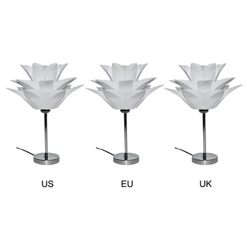 Romantiška Lotus LED Stalo Lempa Šiuolaikinės Trumpas, Originalumas, Miegamojo, Naktiniai staleliai, Stalinės Lempos Tamsos Stalo Lempa Dekoratyvinės Šviesos Naktį
