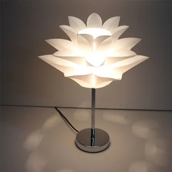 Romantiška Lotus LED Stalo Lempa Šiuolaikinės Trumpas, Originalumas, Miegamojo, Naktiniai staleliai, Stalinės Lempos Tamsos Stalo Lempa Dekoratyvinės Šviesos Naktį