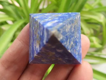 AA Retas Gamtos Mėlynas Lazuritas Crystal Piramidės Taško Gydymo 37g