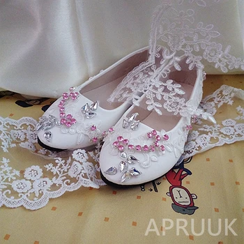 Prabanga rožinė kristalų nėrinių butai, batai moterims, rankų darbo dideli, maži dydžio plius dydis moterų nuotakos vestuves ceremoney merginos batų