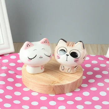 Japonijos Mielas Keramikos Išsipūtęs Katė Puošyba, Stalo Animacinių Filmų Gyvūnų Kūrybos Vaikų Mergaičių Gimtadienio Dovanos Kačiuką Namo Apdaila