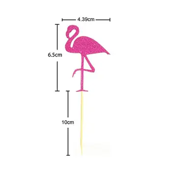 12pcs Havajai Tortas Topper Flamingo Ananasų Kokoso Medžio Tortas Kirtikliai Luau Paplūdimio Gimtadienio, Vestuvių Dekoravimas