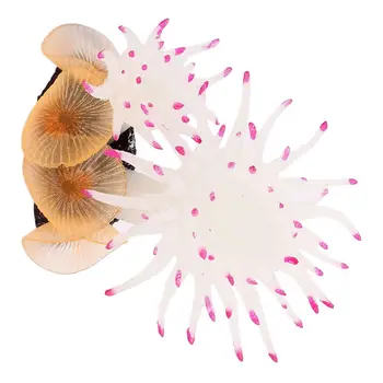 Akvariumas Dirbtinį Koralų Apdailos 8.9 cm Aukščio Baltos spalvos Fuksija