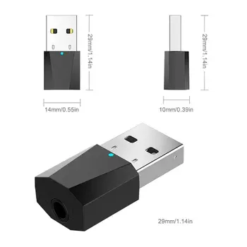 USB Wireless Bluetooth, 3.5 mm Audio Stereo Imtuvas-Automobilio AUX Garsiakalbis Ausinių