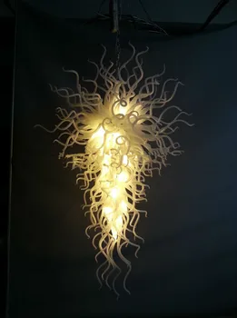 Nemokamas Pristatymas, Prabangus, Modernus Kristalų Pakabukas Lempa, Gėlių Formos LED Lemputės Ranka Pūstinis Murano Stiklo AC 110/120/220/240V