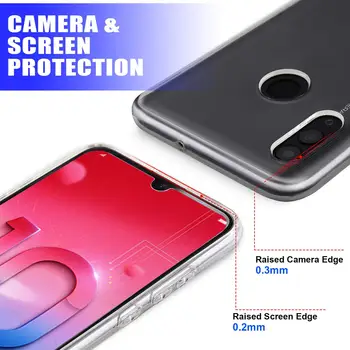 Skaidrios TPU už Huawei Honor 10 Lite P Smart 2019 Honor10Lite PSmart2019 Telefono dėklas Minkštas Aišku, Plono Silikono Galinį Dangtelį