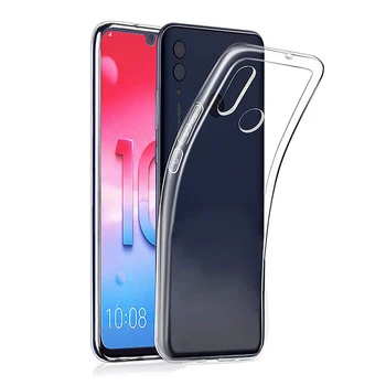 Skaidrios TPU už Huawei Honor 10 Lite P Smart 2019 Honor10Lite PSmart2019 Telefono dėklas Minkštas Aišku, Plono Silikono Galinį Dangtelį